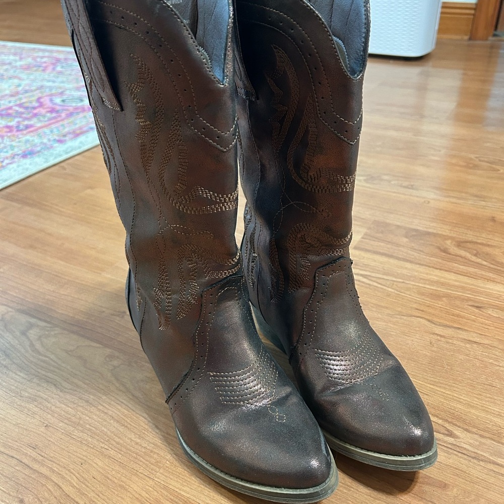 True Craft Brown Western Cowboy Boots